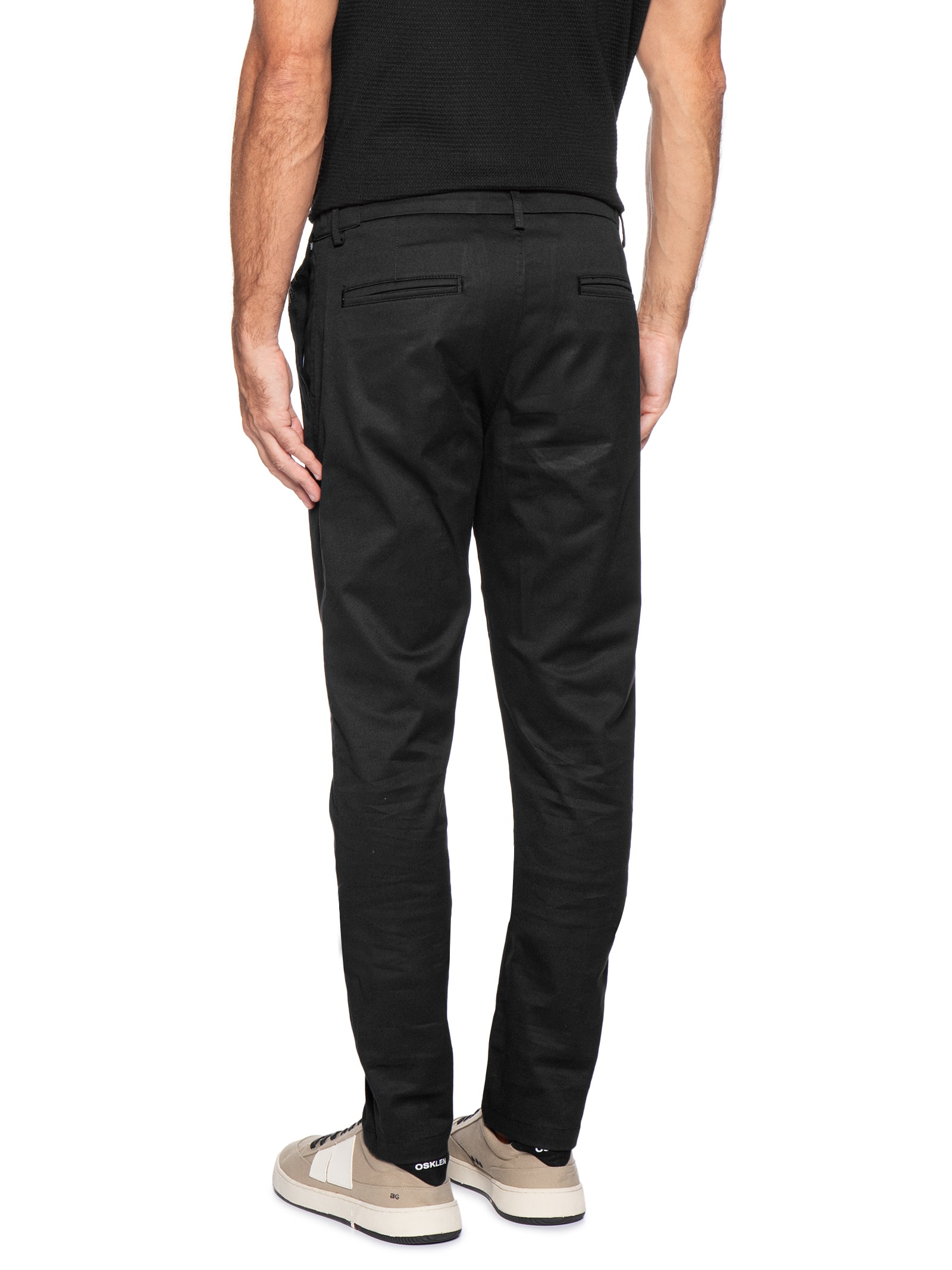Calça Masculina Moovexx Manhattan Em Algodão Egípcio Preto Pineapple
