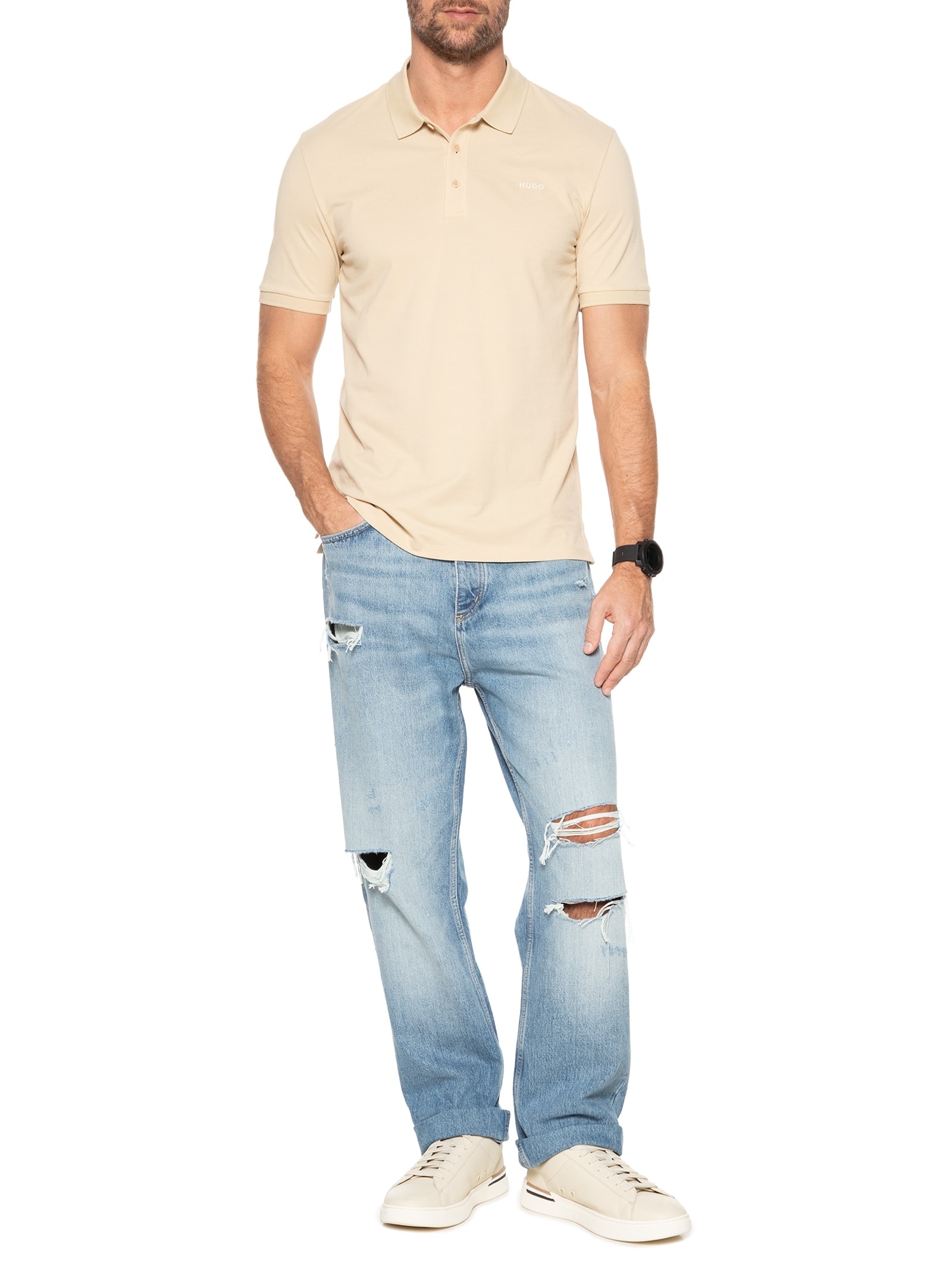 Calça Masculina Nate Azul Hugo