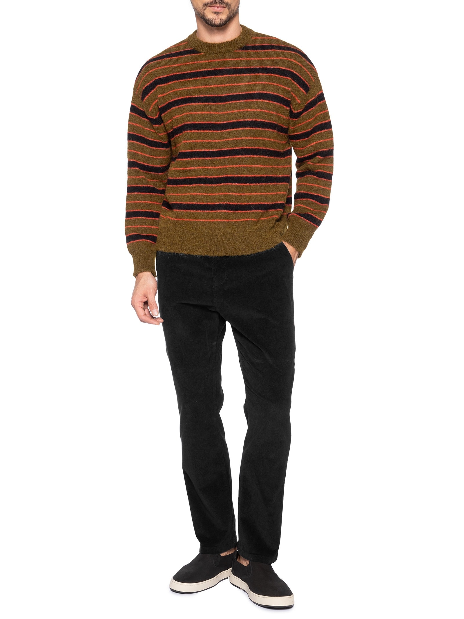 Calça Masculina Reta Alfaiataria Slim Velvet Preto Osklen