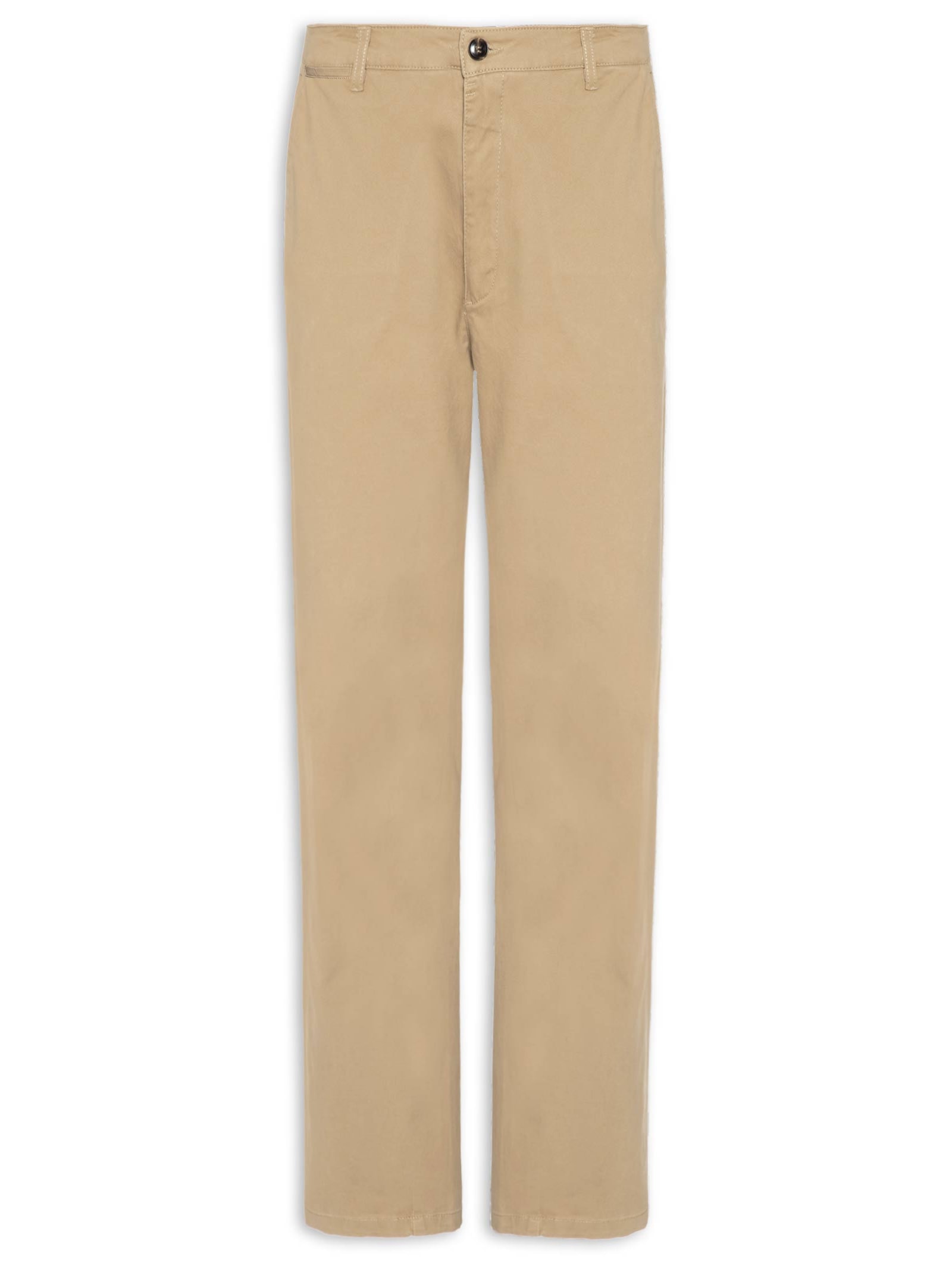 Calça Masculina Reta Chino Bege '2 Essential