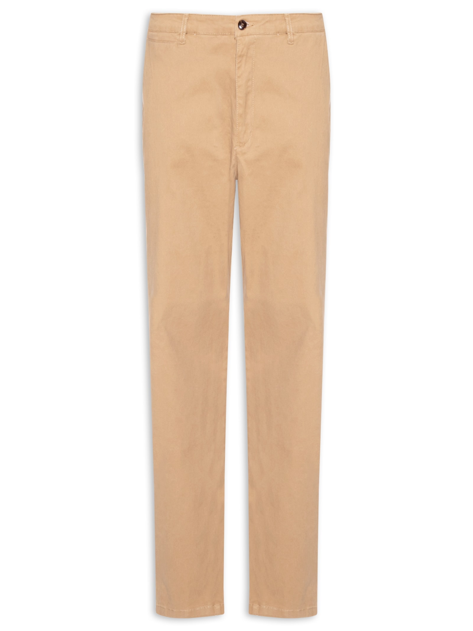 Calça Masculina Reta Chino Bege '2 Essential