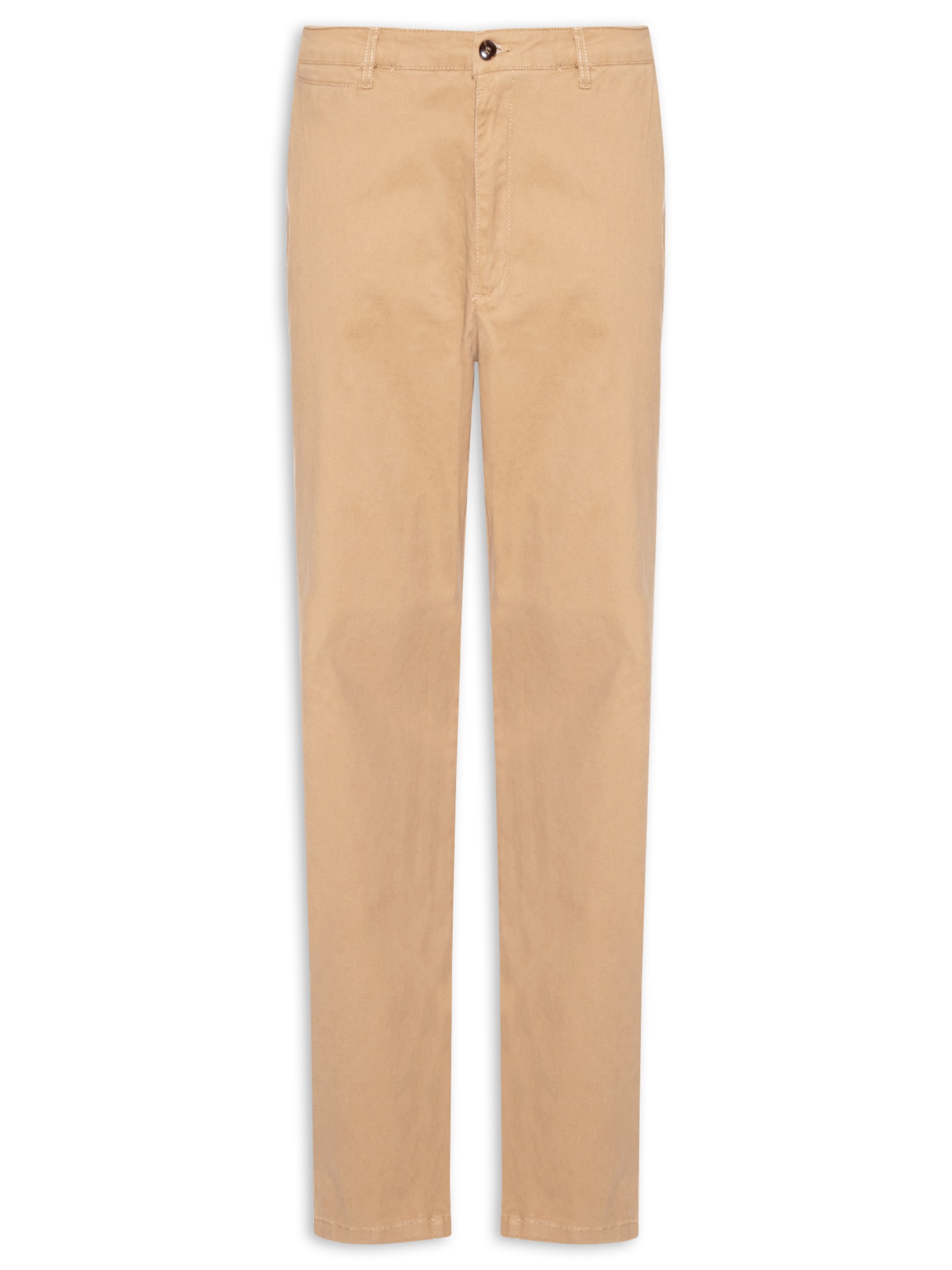 Calça Masculina Reta Chino Bege '2 Essential