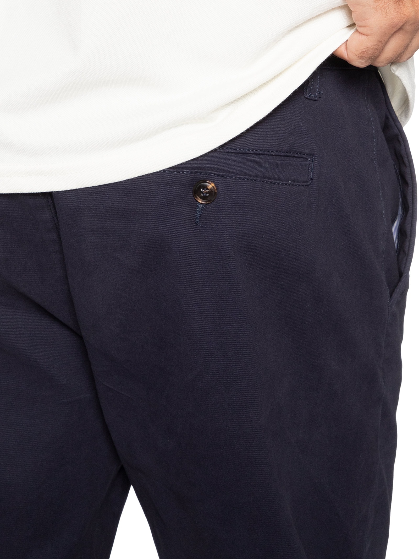 Calça Masculina Reta Chino Cinza '2 Essential