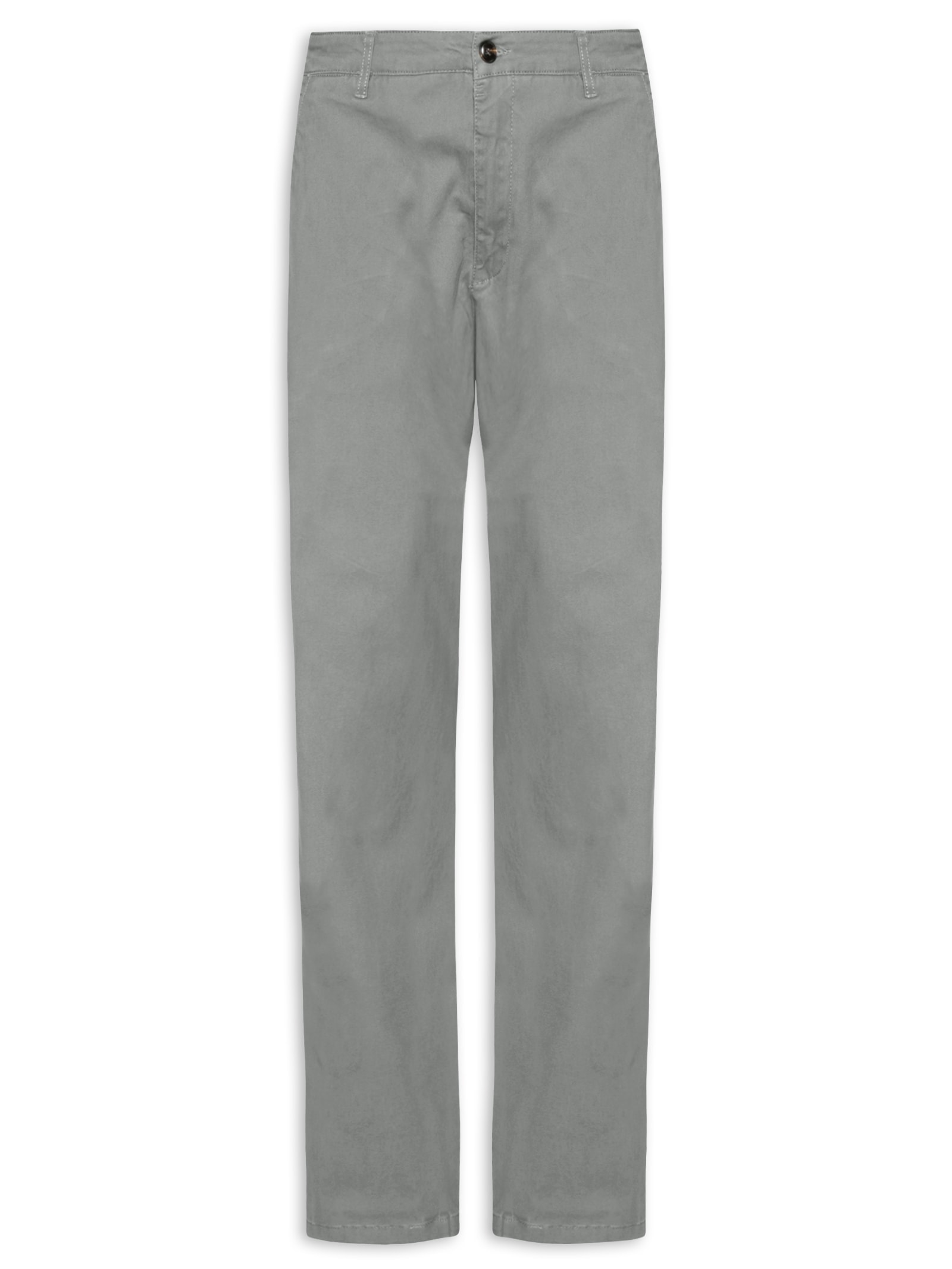 Calça Masculina Reta Chino Cinza '2 Essential