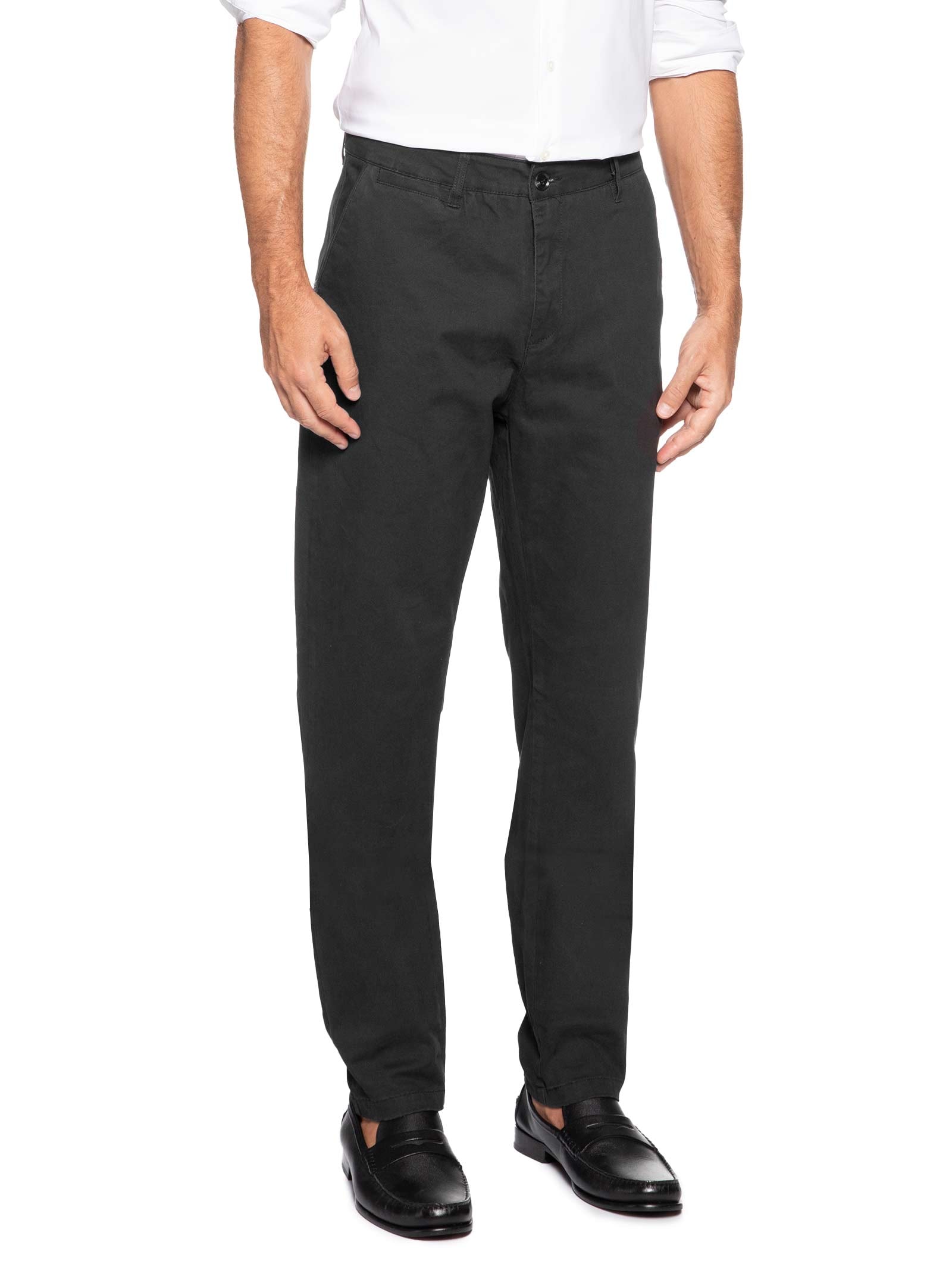 Calça Masculina Reta Chino Preto '2 Essential