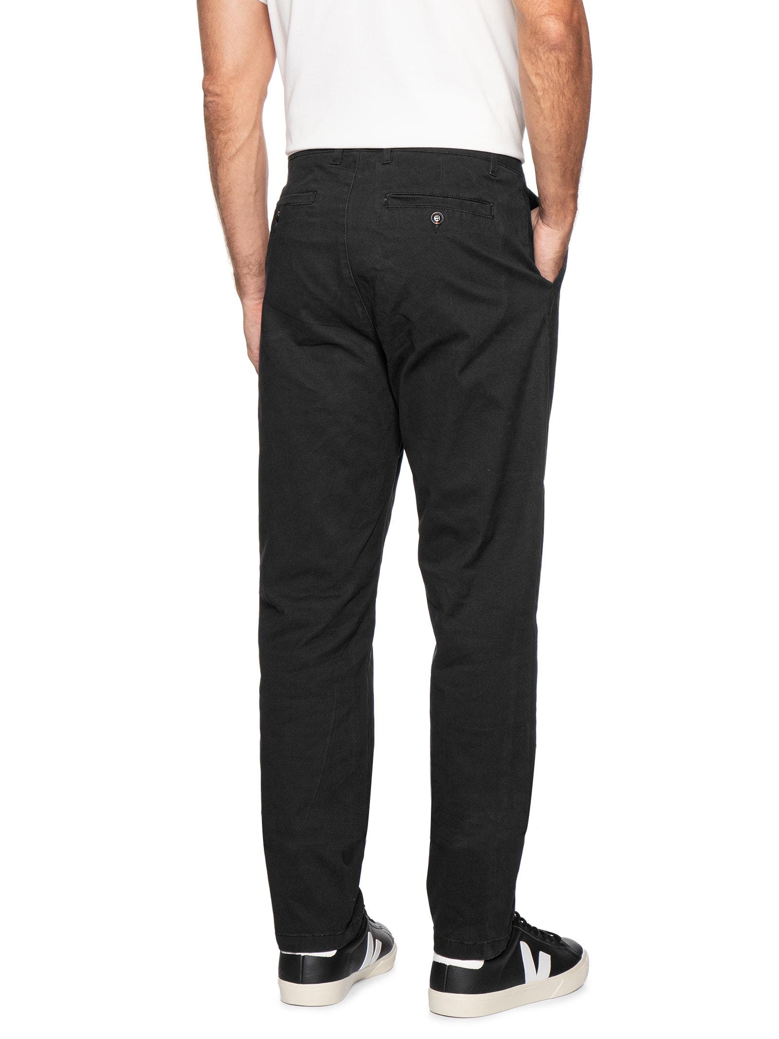 Calça Masculina Reta Chino Preto '2 Essential