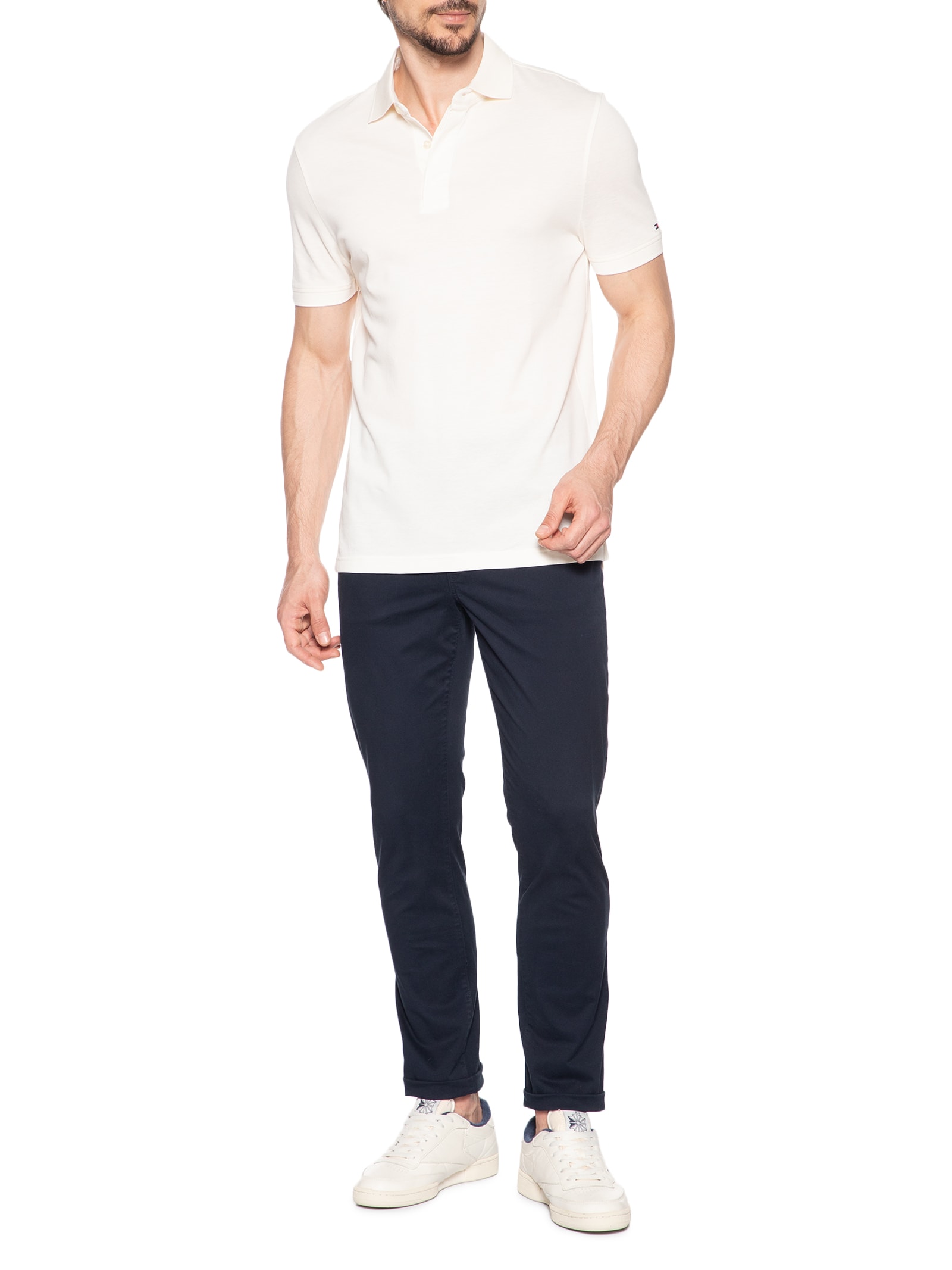 Calça Masculina Reta Core Denton Twill Azul Tommy Hilfiger