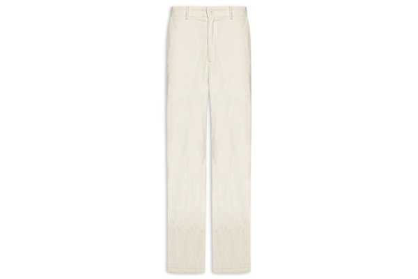 Calça Masculina Reta Em Cotelê - Bege