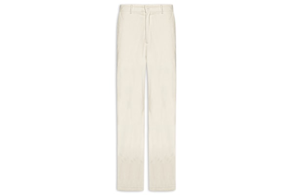 Calça Masculina Reta Em Cotelê - Bege