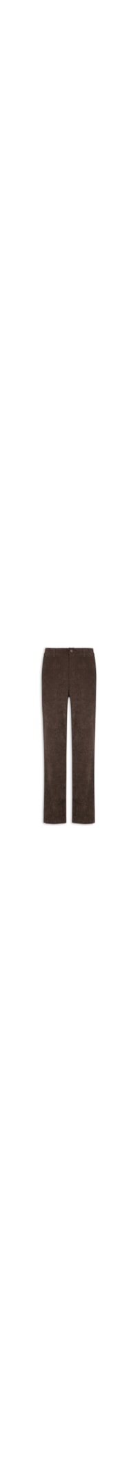 Calça Masculina Reta Em Cotelê - Marrom