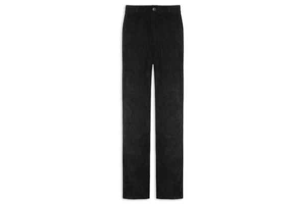 Calça Masculina Reta Em Cotelê - Preto