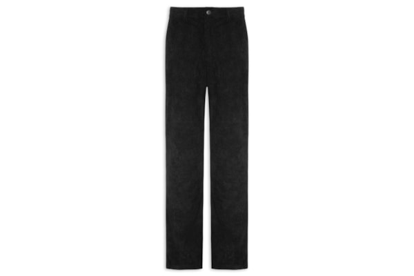 Calça Masculina Reta Em Cotelê - Preto