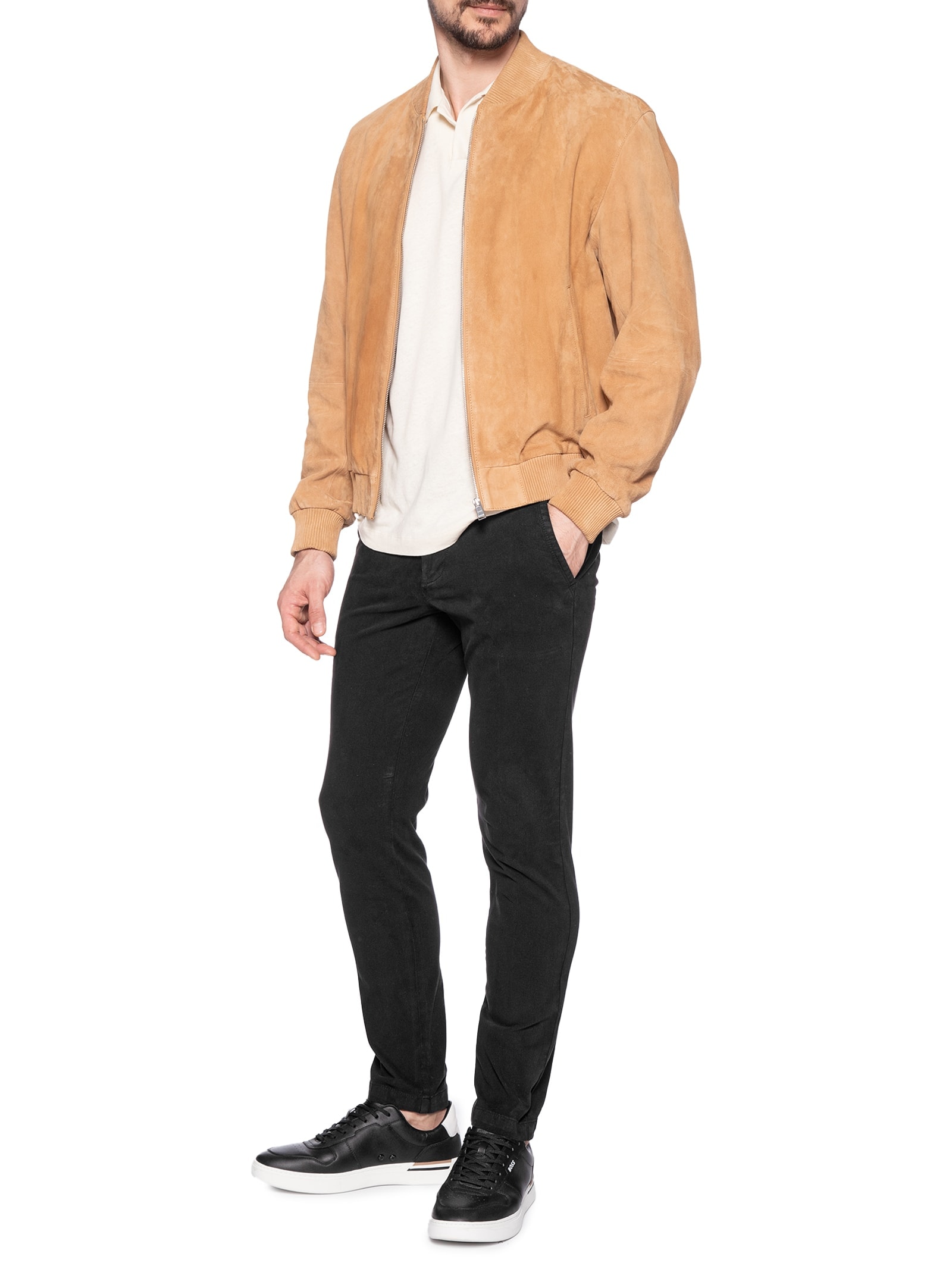 Calça Masculina Reta H-Kaiton 01 Preto Boss