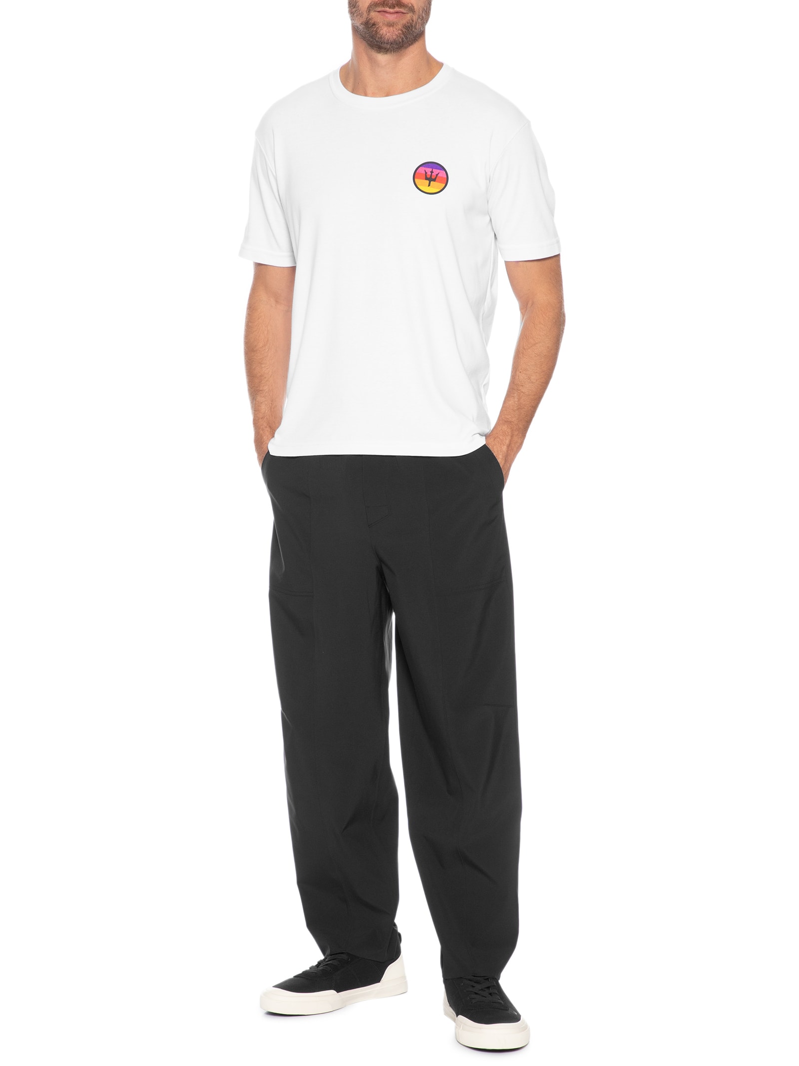 Calça Masculina Reta Tokyo Double Superl Preto Osklen