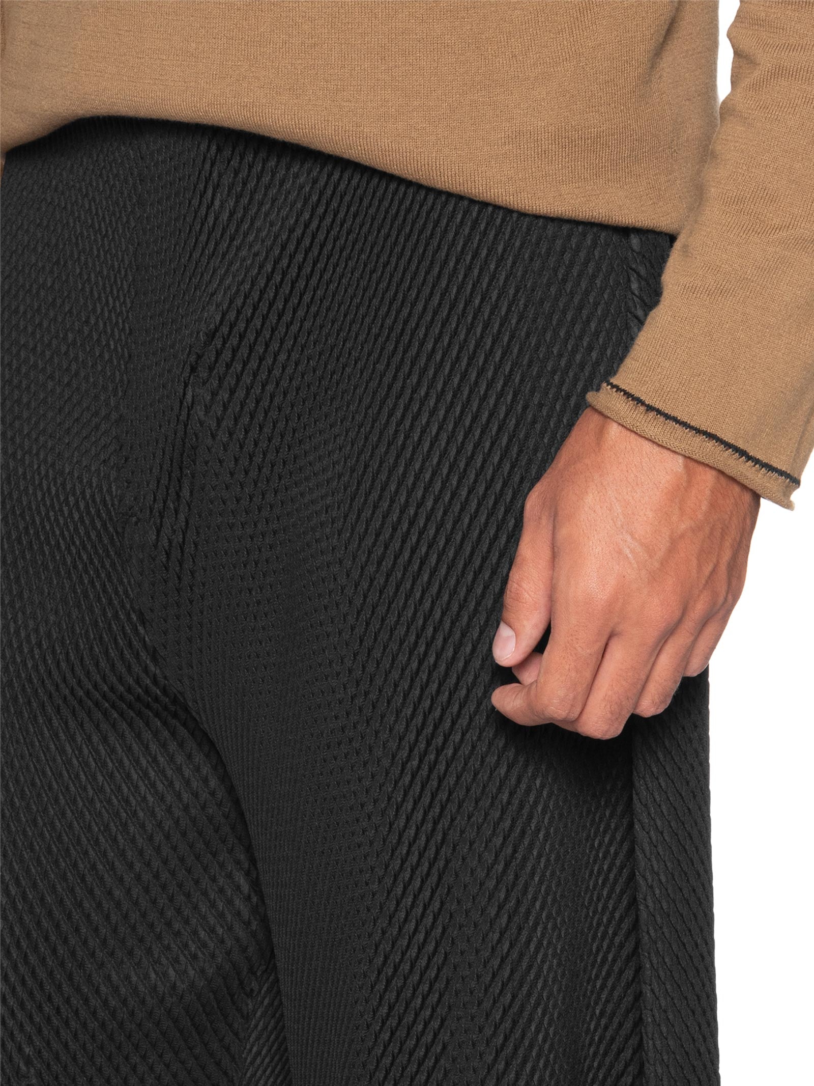 Calça Masculina Reta Tokyo Pleats – Preto Osklen