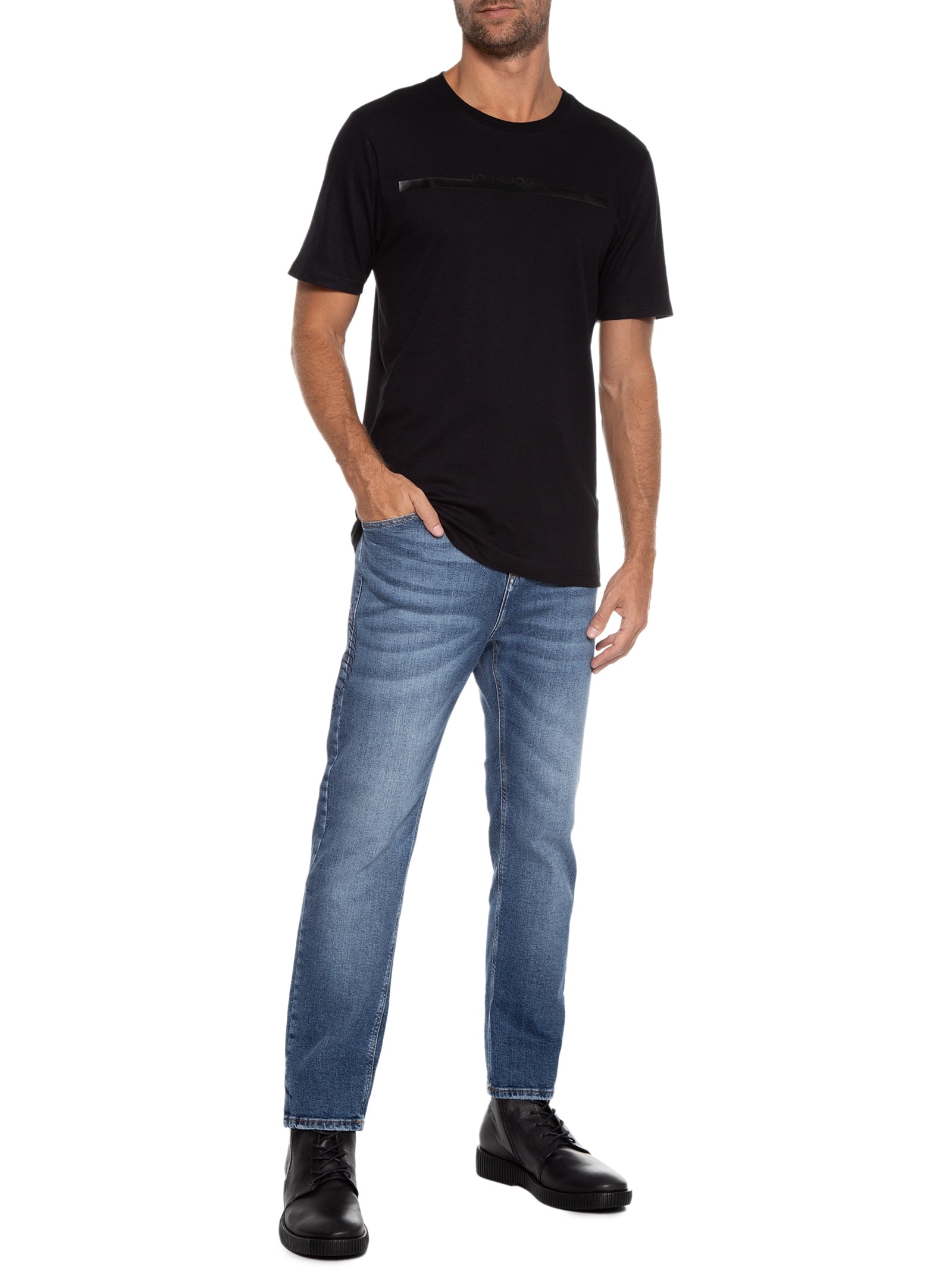 Calça Masculina Rock Snake Bones Azul John John