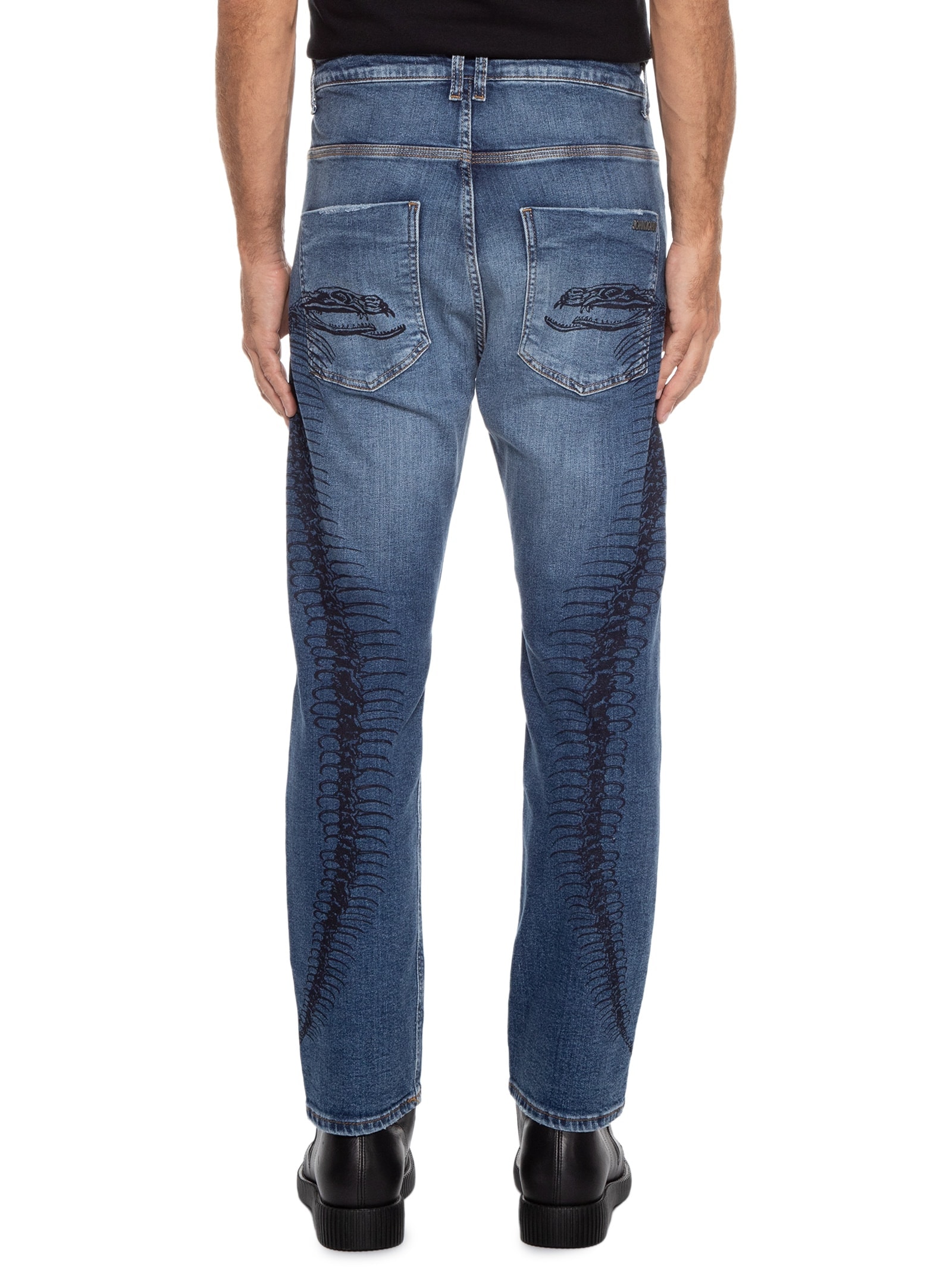 Calça Masculina Rock Snake Bones Azul John John