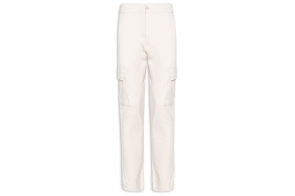 Calça Masculina Sarja Bolso Cargo - Bege