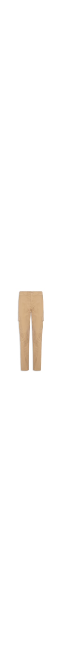 Calça Masculina Sarja Bolso Cargo - Bege
