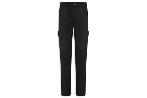Calça Masculina Sarja Bolso Cargo - Preto