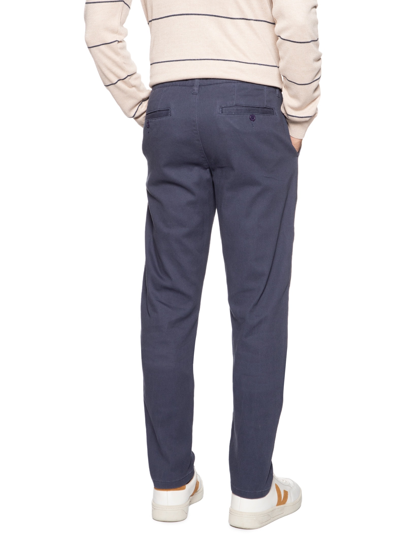 Calça Masculina Sarja Chino Azul '2 Essential