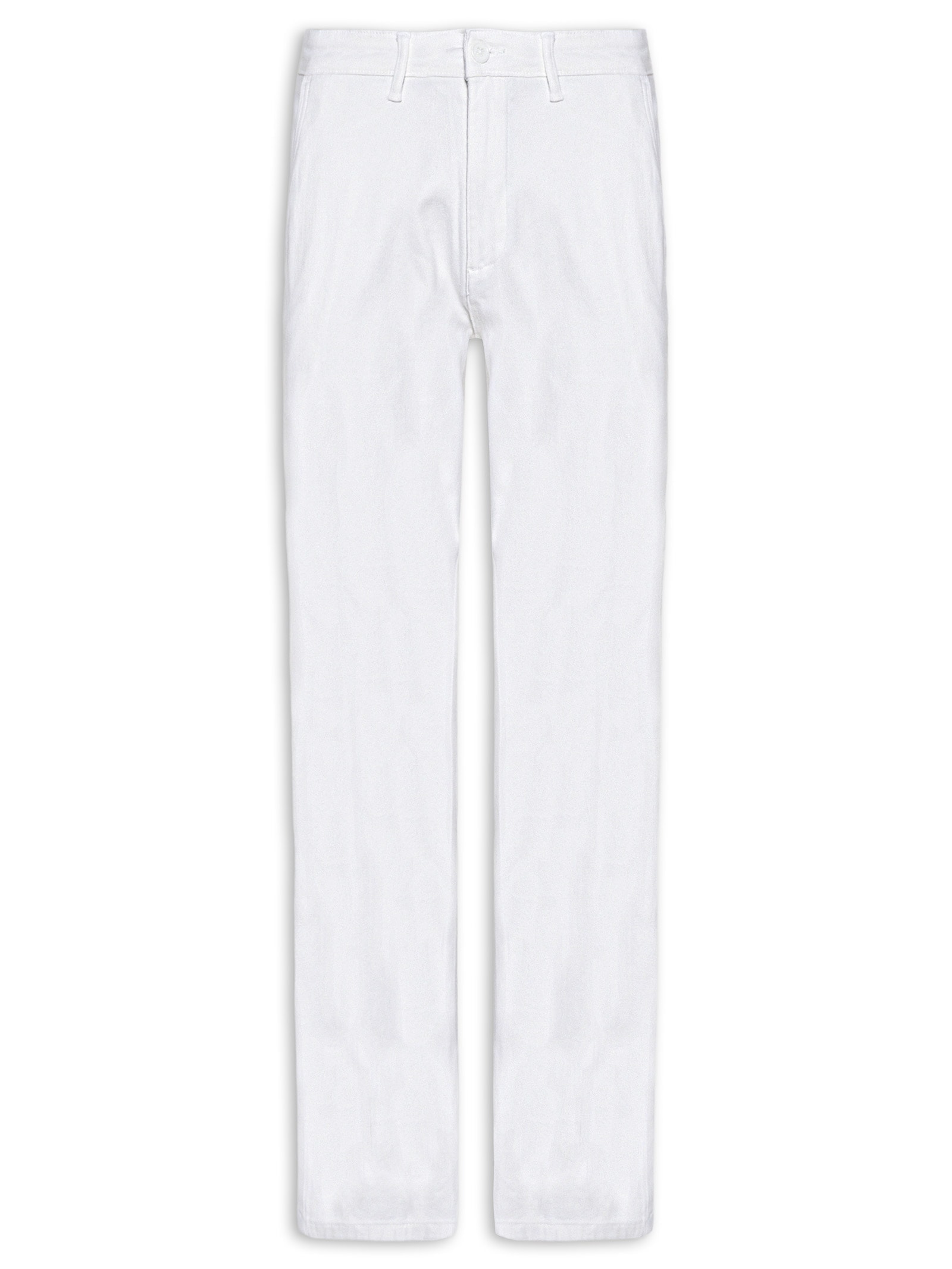 Calça Masculina Sarja Chino Branco '2 Essential
