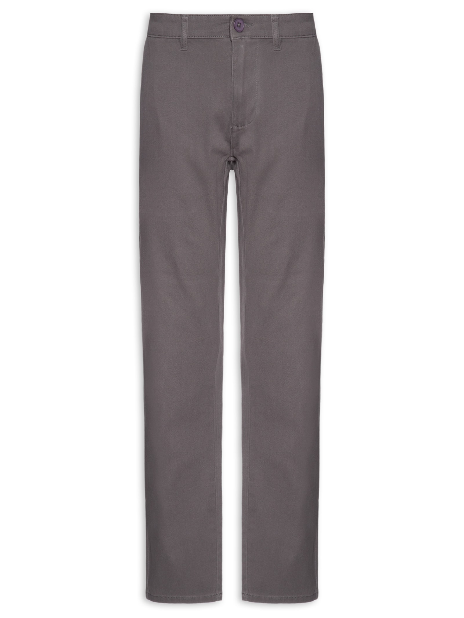 Calça Masculina Sarja Chino Cinza '2 Essential