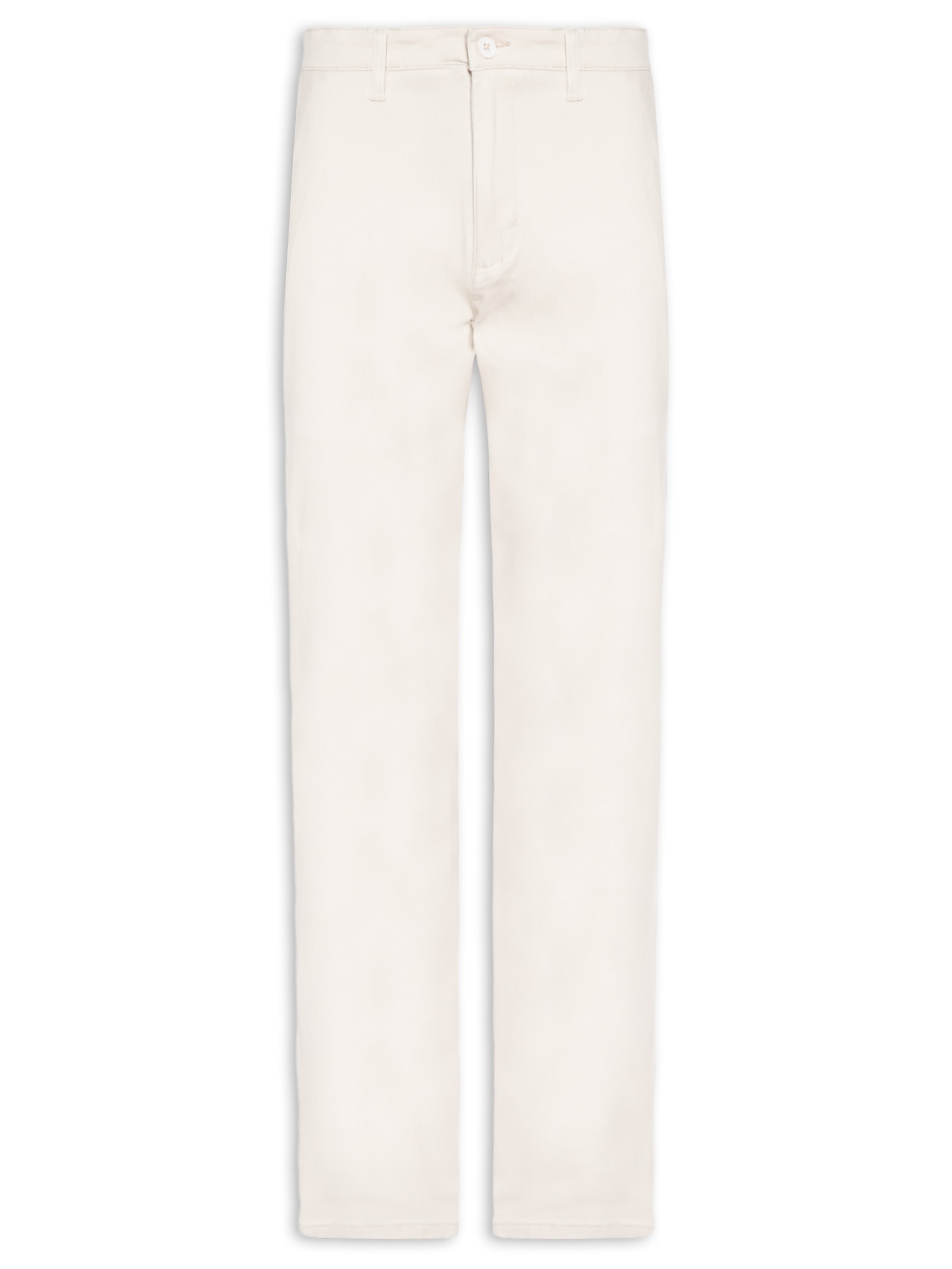 Calça Masculina Sarja Chino Off White '2 Essential