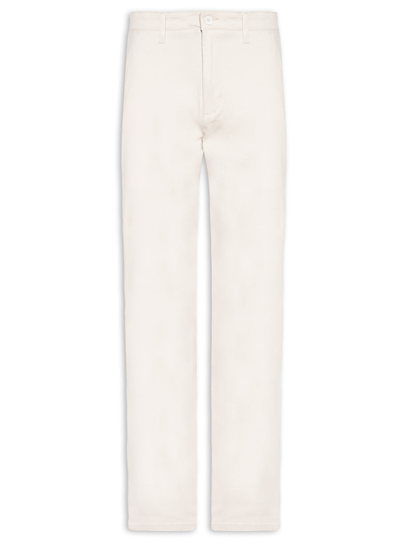 Calça Masculina Sarja Chino Off White '2 Essential