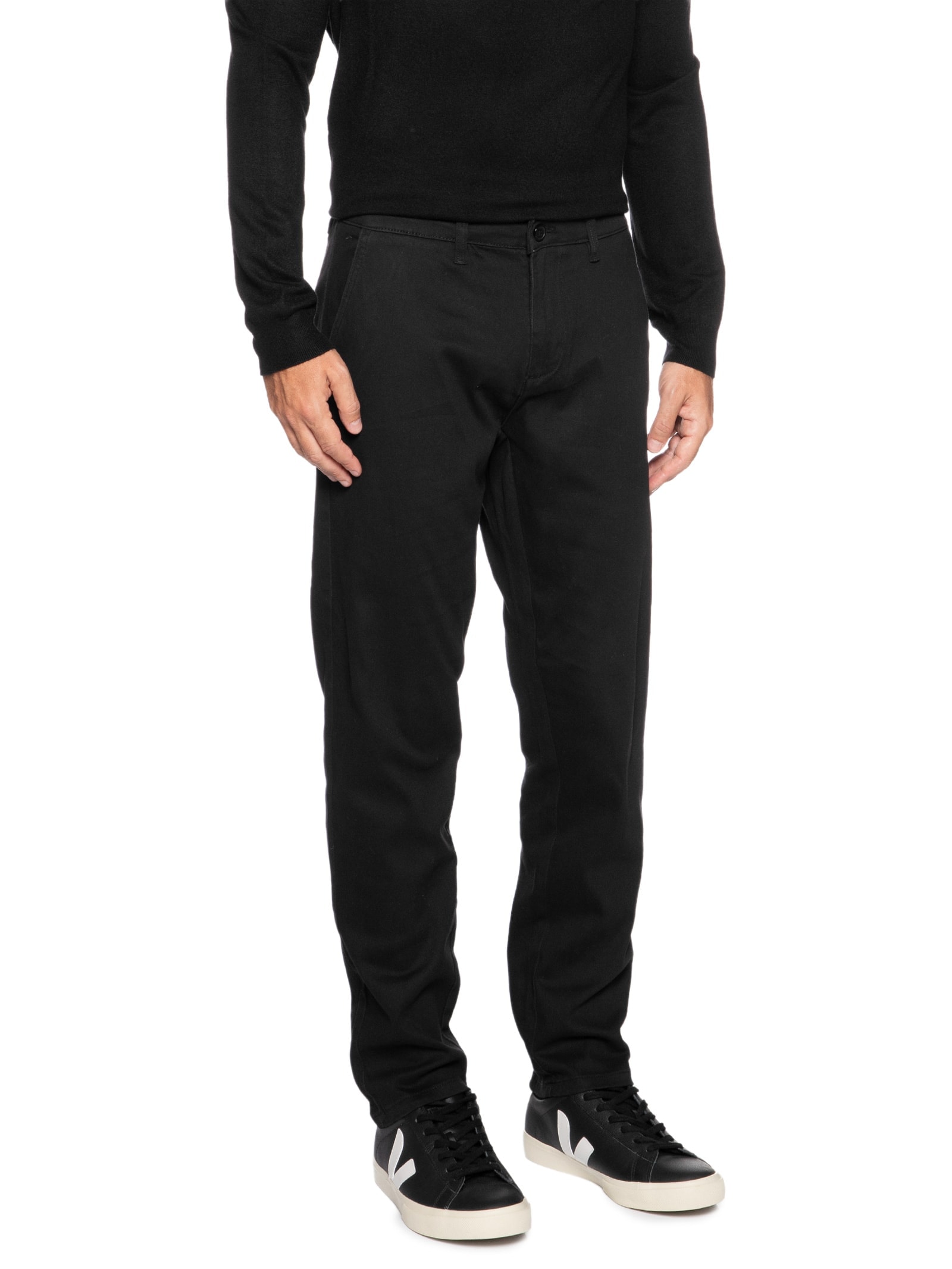 Calça Masculina Sarja Chino Preto '2 Essential