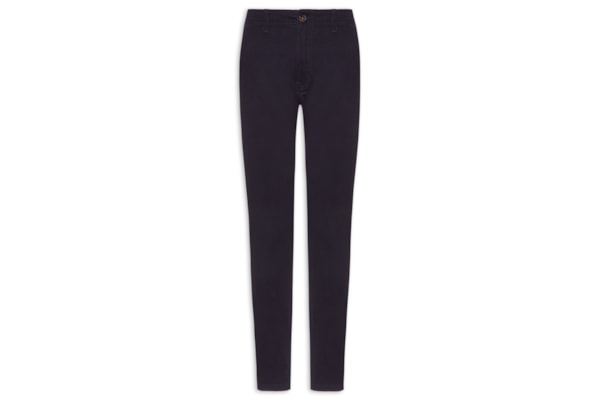 Calça Masculina Sarja Color Reta - Azul