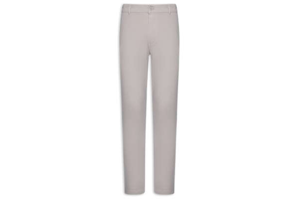 Calça Masculina Sarja Color Reta - Cinza