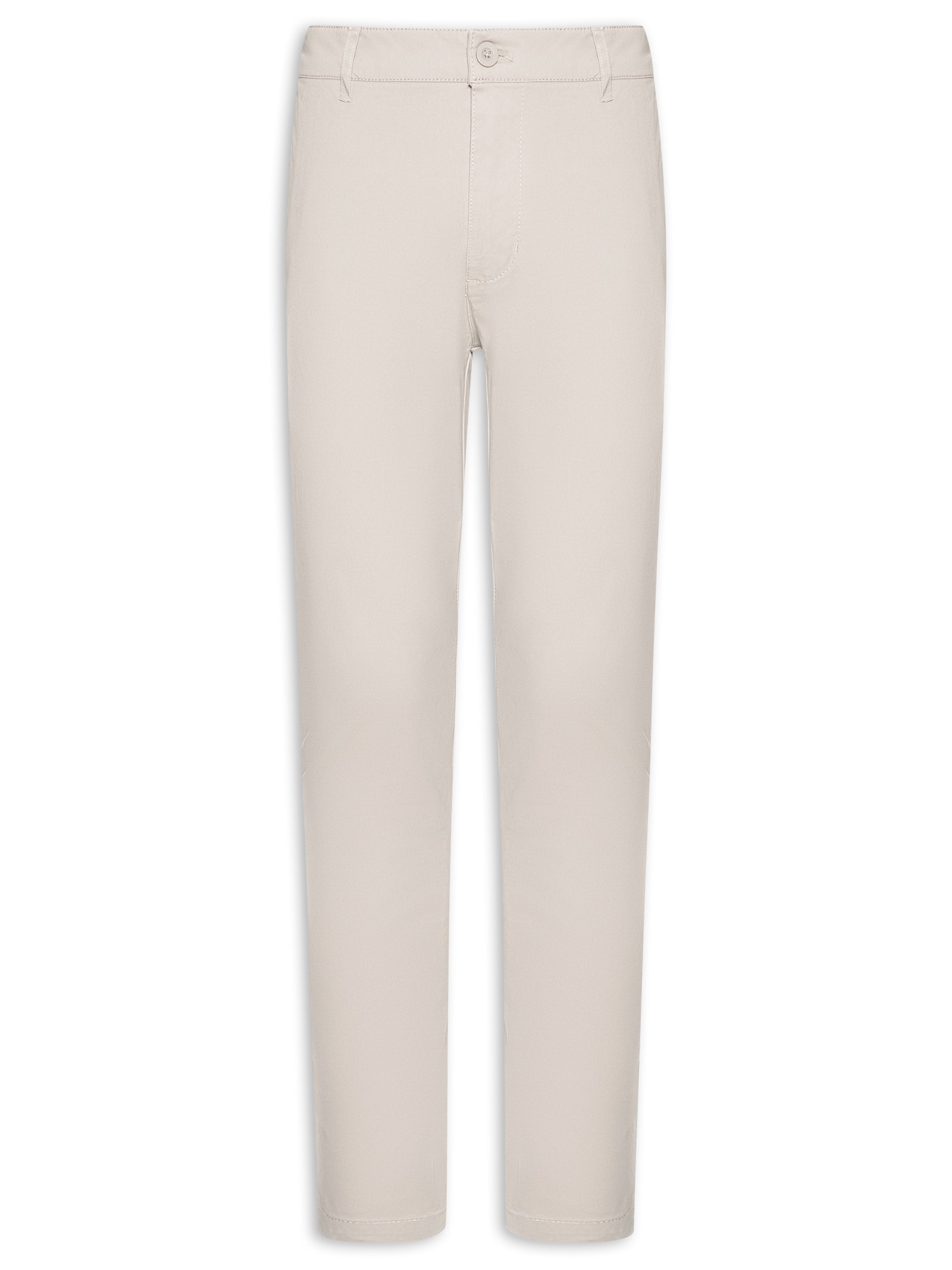 Calça Masculina Sarja Color Reta Marrom Basiq Men