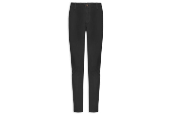 Calça Masculina Sarja Color Reta - Preto