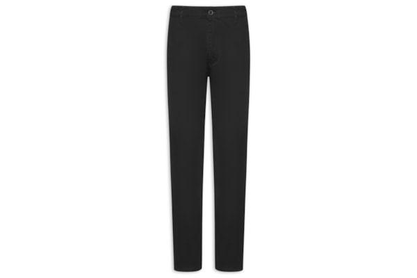 Calça Masculina Sarja Color Reta - Preto