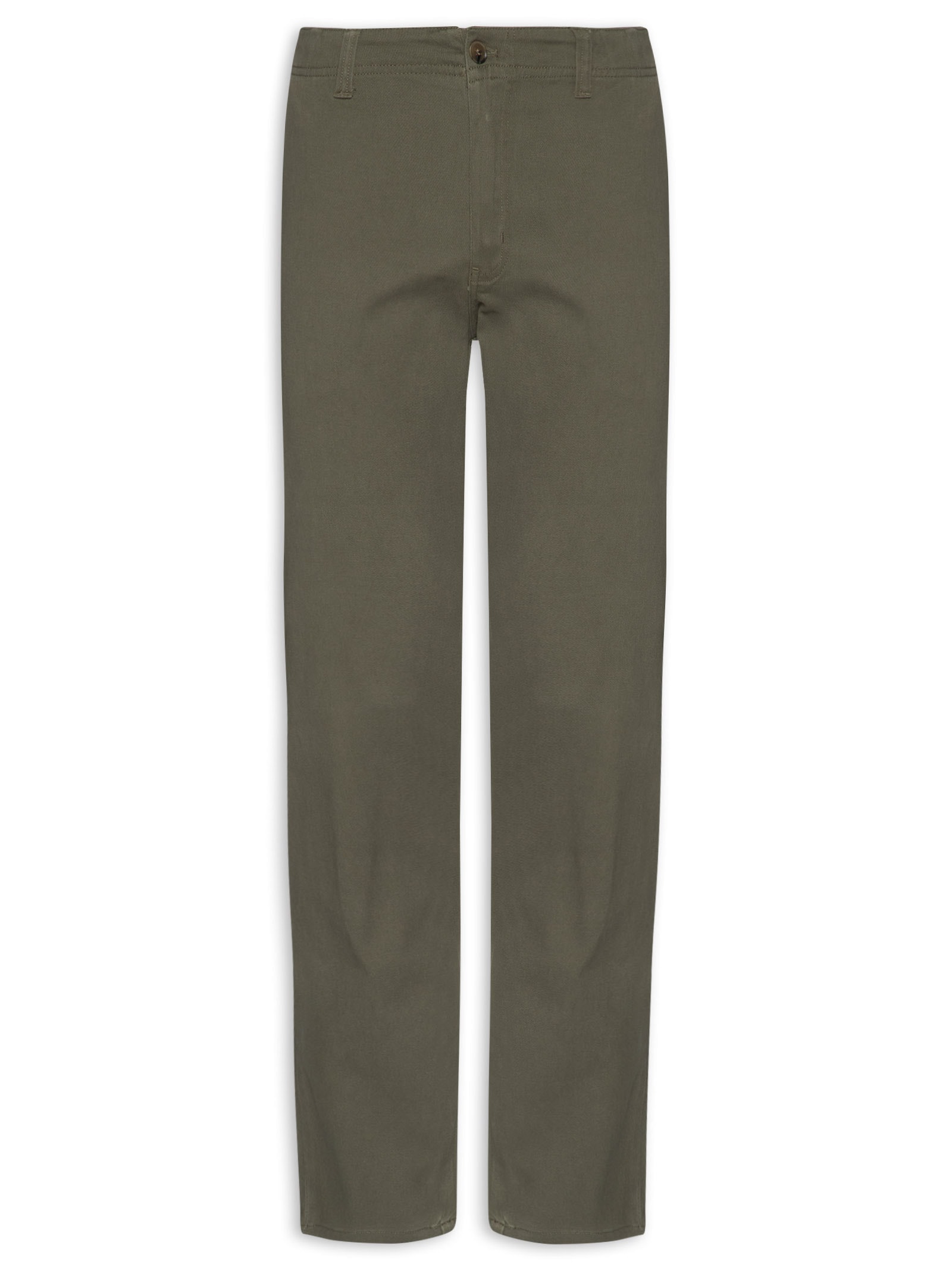 Calça Masculina Sarja Color Reta Verde Basiq Men
