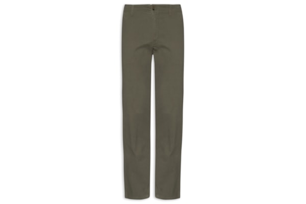 Calça Masculina Sarja Color Reta - Verde