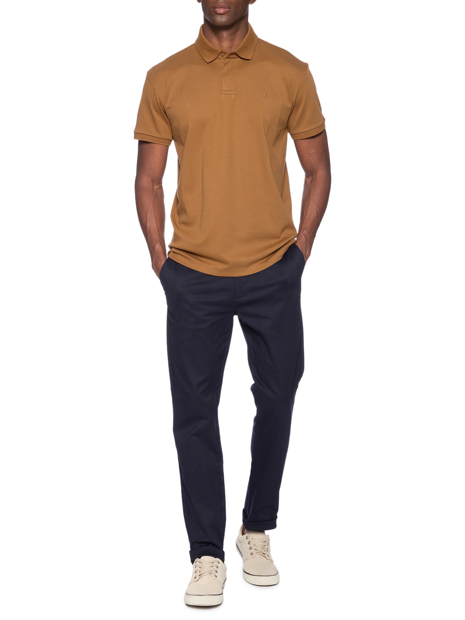 Calça Masculina Sarja Colors New Azul Foxton