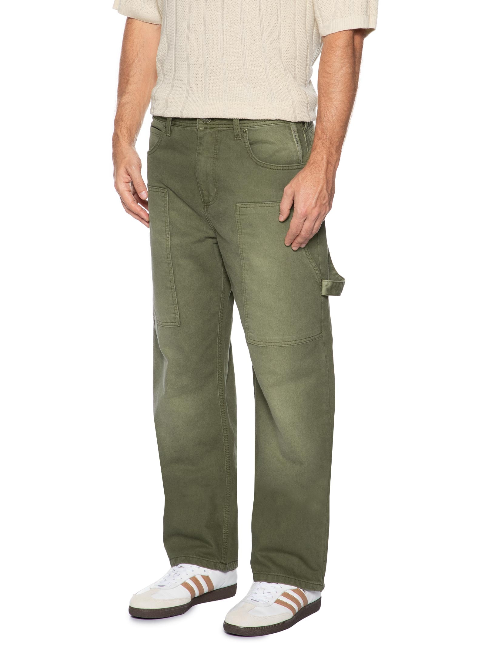 Calça Masculina Sarja Malta Verde Forum
