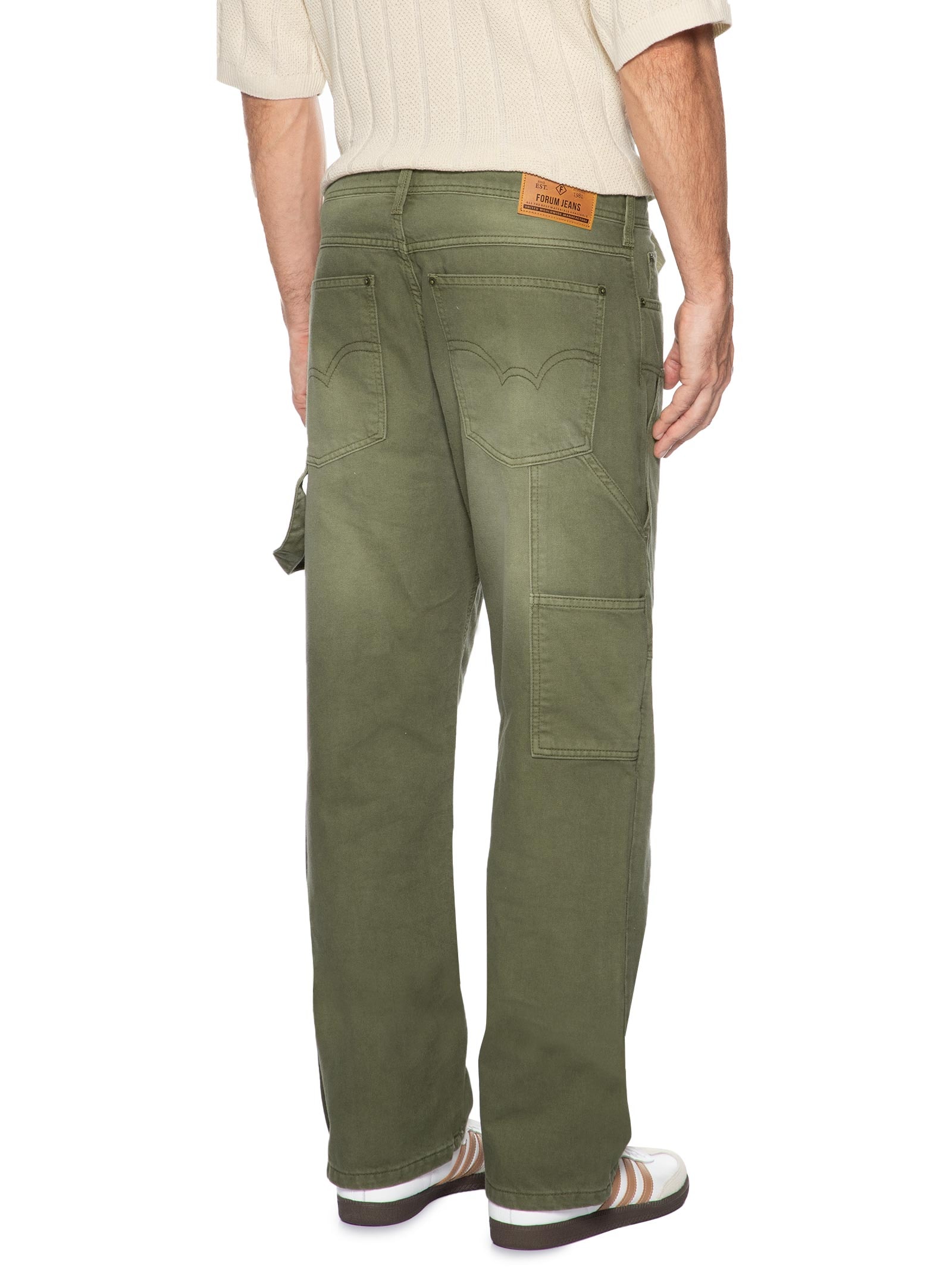 Calça Masculina Sarja Malta Verde Forum