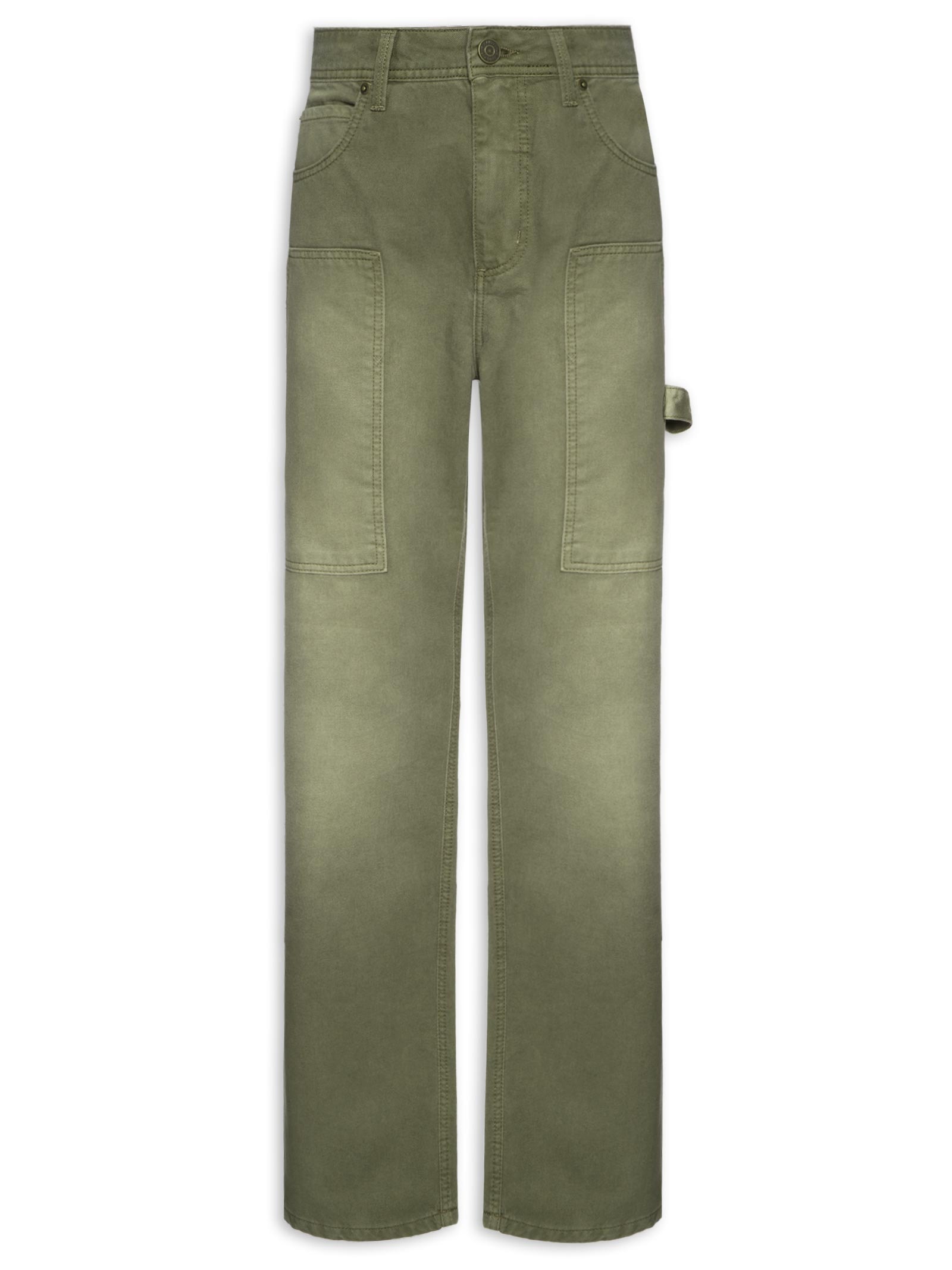 Calça Masculina Sarja Malta Verde Forum