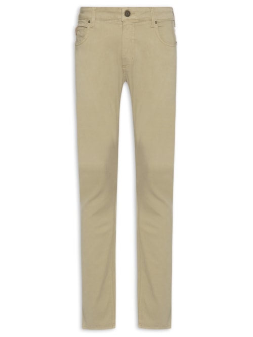 Calça Masculina Sarja Paul Slim – Bege