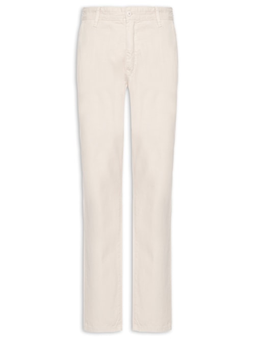 Calça Masculina Sarja Reta – Bege