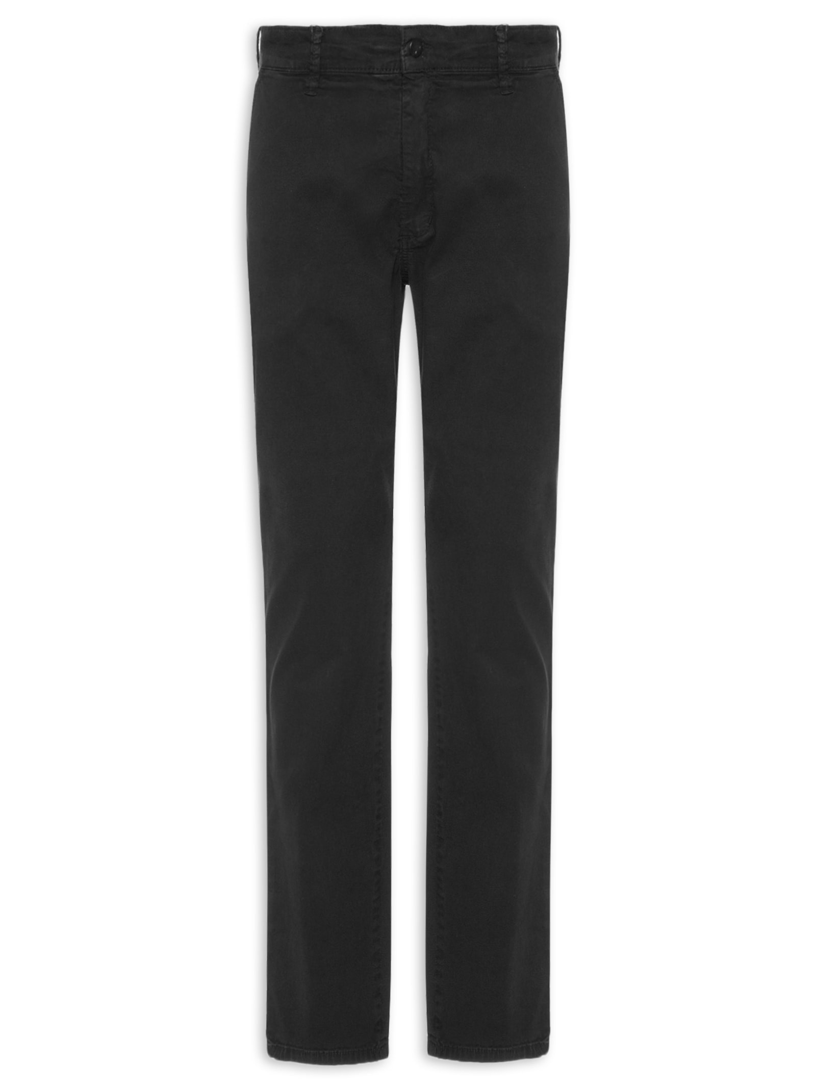 Calça Masculina Sarja Reta Preto Basiq Men