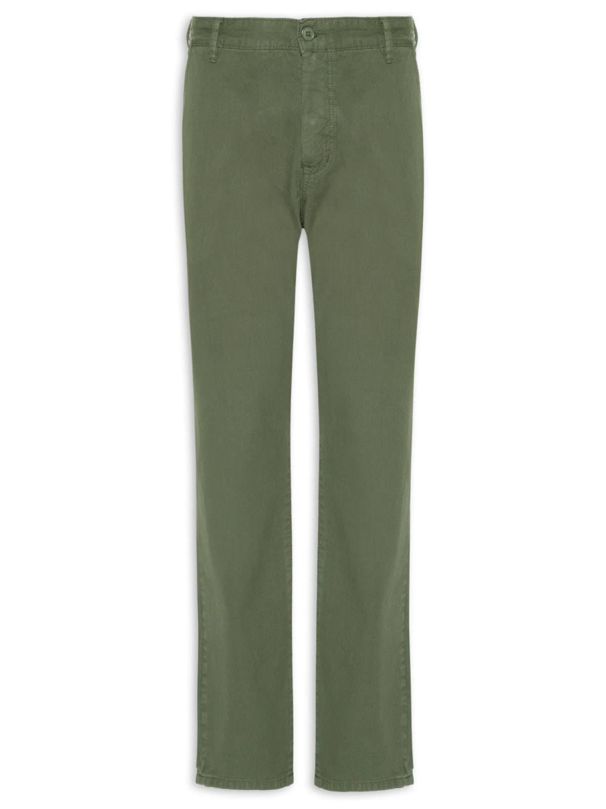 Vista 2 Calça Masculina Sarja Reta VERDE VERDE