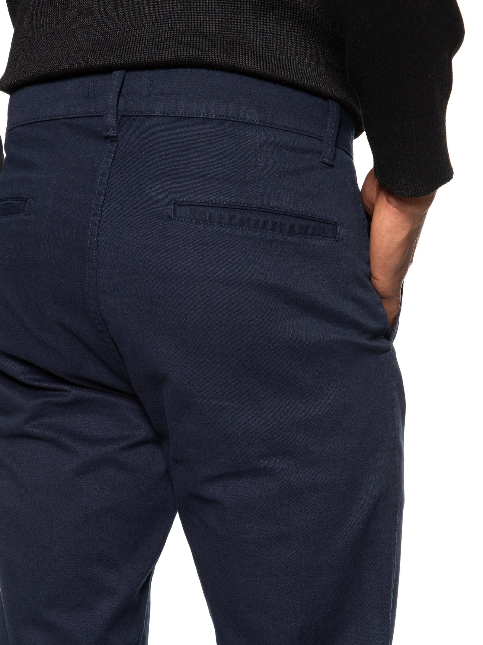 Calça Masculina Sarja Slim Fit Color Azul '2 Essential