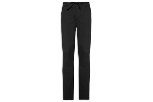 Calça Masculina Sarja Slim Fit Color - Preto