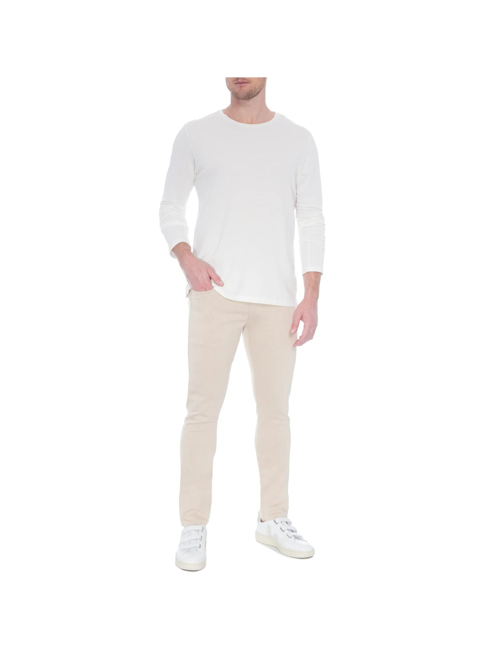 Calça Masculina Skinny Color Bege Reserva