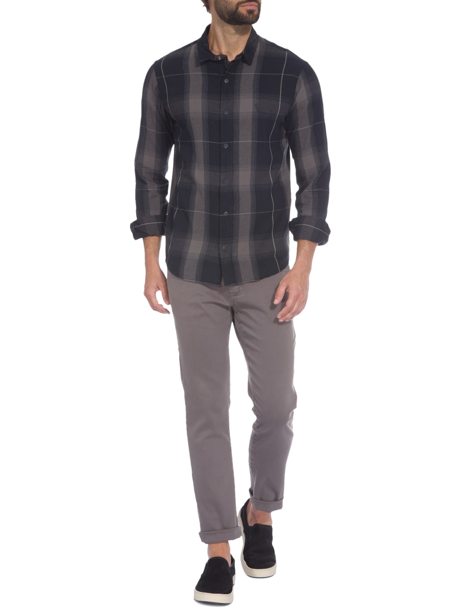 Calça Masculina Skinny Color Cinza Reserva