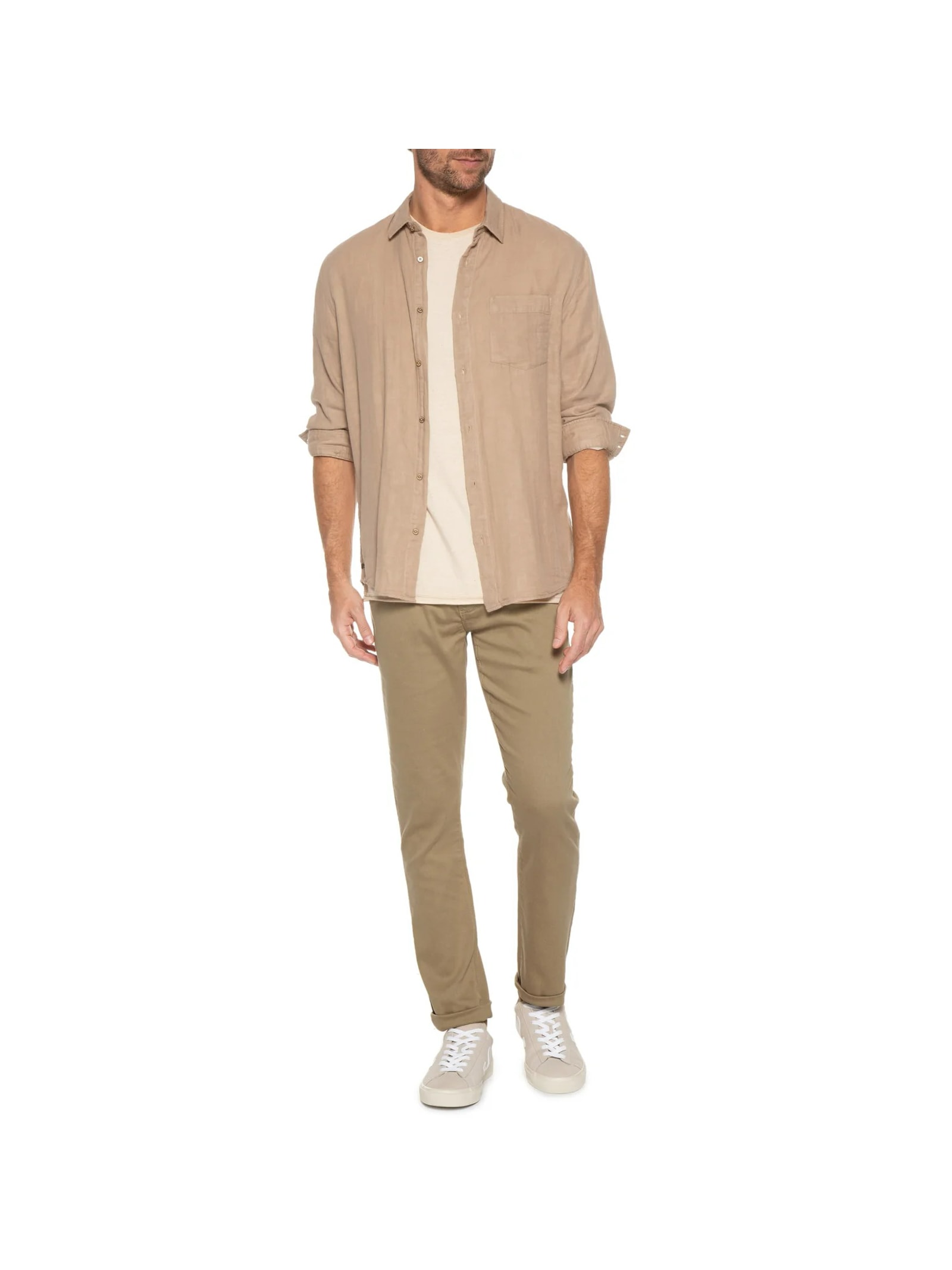 Calça Masculina Skinny Color Pf Bege Reserva